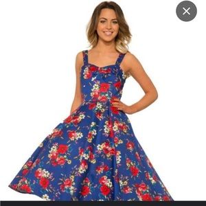 Hearts and Roses Rockabilly Dress